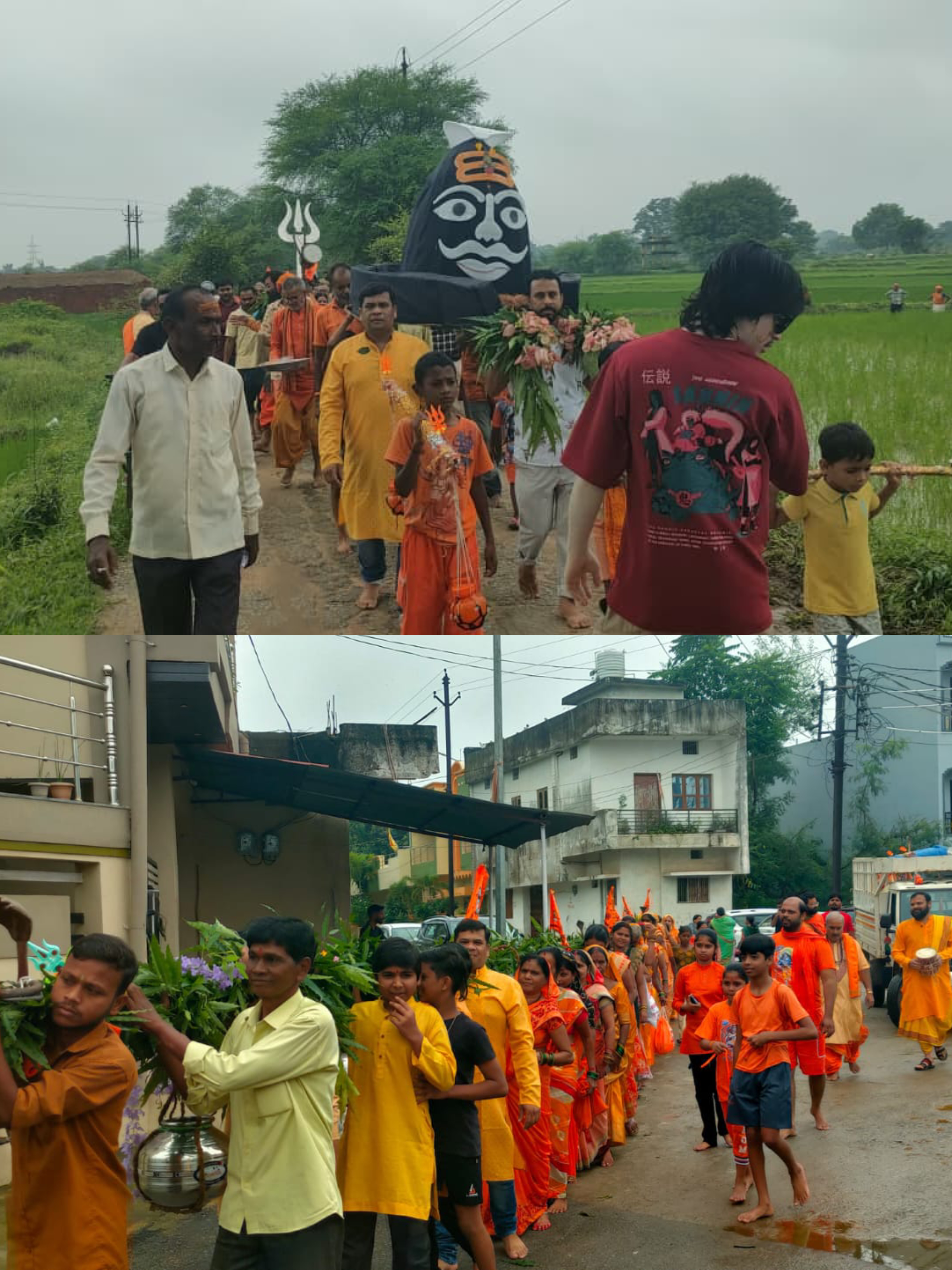 पिथौरा में निकली 51 फीट भव्य कांवड़ यात्रा, भोलेनाथ की झांकी रही आकर्षण का केंद्र
